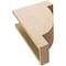 Ekena Millwork 6"W x 12"D x 18"H Classic Alpine Rough Cedar Woodgrain TimberThane Corbel, Primed Tan CORUR06X12X18ALPRCPR - alternate 3